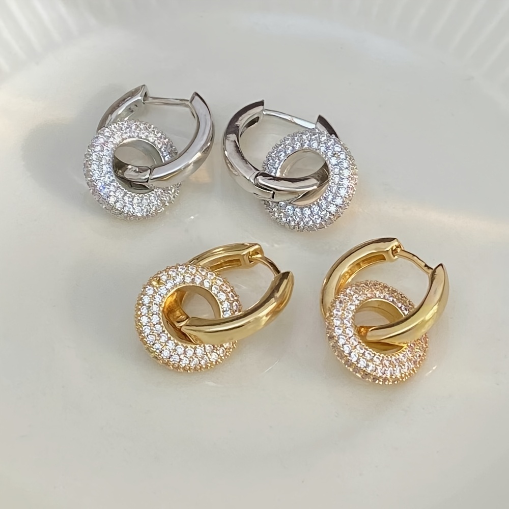 Women's Japanese & Korean Style Round Pendant Earrings